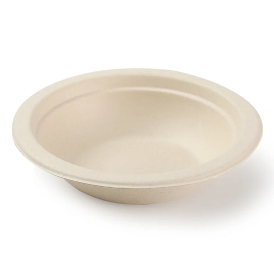 32oz Disposable Bamboo Round Bowls - 50 Bowls