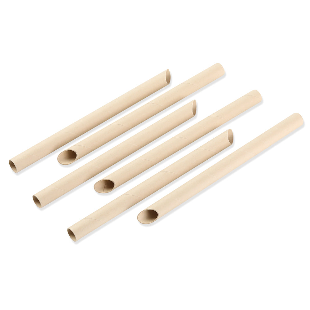 7.9" Disposable Bamboo Fiber Paper Straw - 10,000 Straws