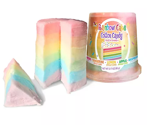 Alberts Cotton Candy Rainbow Cake Tub 3.17oz 12ct