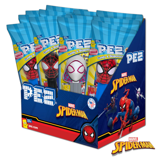 Pez Spiderman Asst 12ct