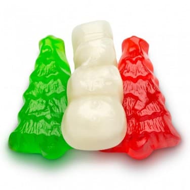 Albanese Gummi Christmas Trees and Snowmen 5lbs