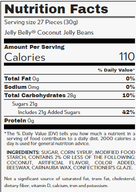 Jelly Belly Jelly Beans Coconut 10lb