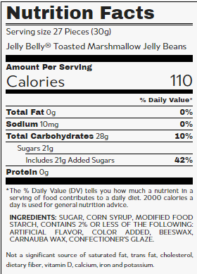 Jelly Belly Jelly Beans Toasted Marshmallow 10lb