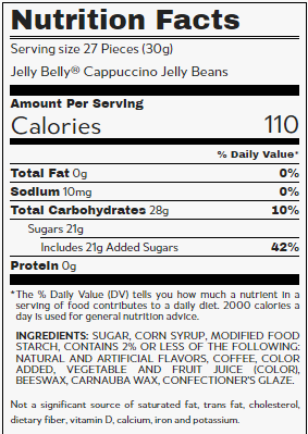 Jelly Belly Jelly Beans Cappuccino 10lb