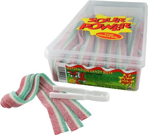 Watermelon Sour Belts 150ct Tub