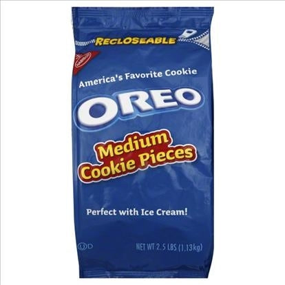 Oreo Crunch Medium Cookie Pieces 4/2.5lb Bags