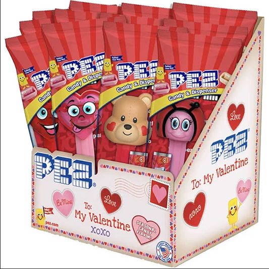 Pez Valentine Dispensers 12ct