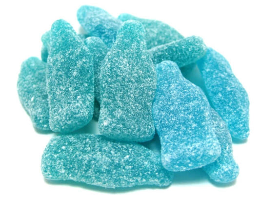 Gustaf's Blue Rasp Soda Bottles 6.6lb