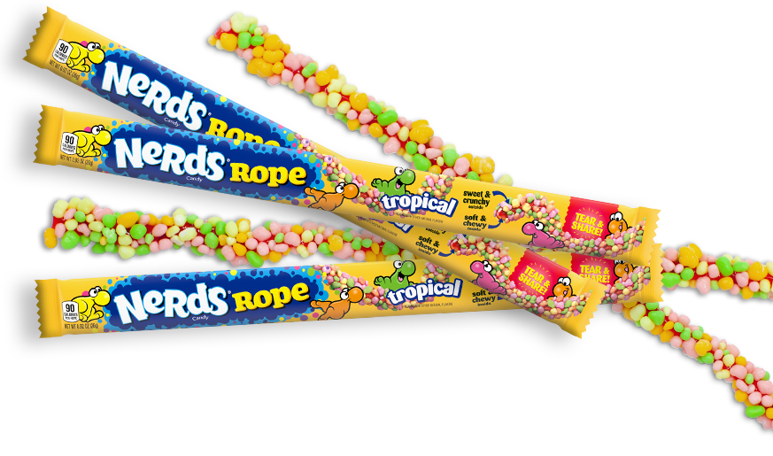 Wonka Tropical Nerds Rope 24ct