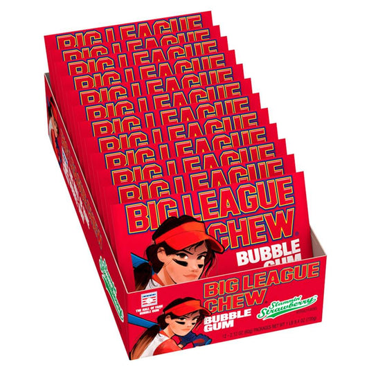 Big League Chew Girl Strawberry 12ct