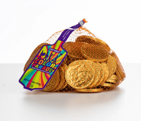 Fort Knox Chocolate Coins Gold 6lb