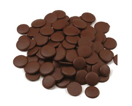 Wilbur W775 Dark Confectionary Coating Wafer 24 (90 Viscosity) 50 lb CTN