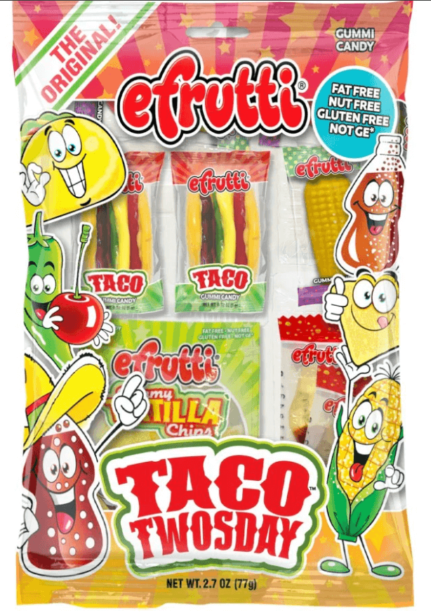 Efrutti Gummi Taco Twosday Bag 12ct case