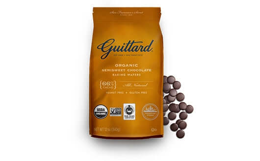 Guittard 66% Organique Bittersweet Dark Chocolate Wafer 25lb