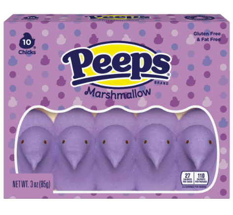 Peeps Marshmallow Lavender Chicks 10ct 36ct