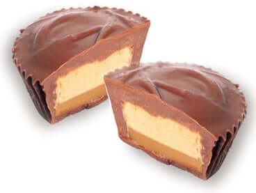 Asher Milk Chocolate Jumbo Peanut Butter Caramel Cups 24ct