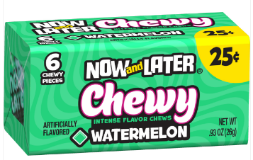 Now and Later Chewy Watermelon 24 Ct