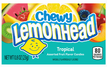 Ferrara Pan PrePriced $.25 Tropical Lemonhead Fruit Candy .8oz 24ct