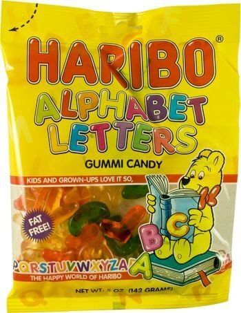 Haribo Alphabet Letters 5oz 12ct