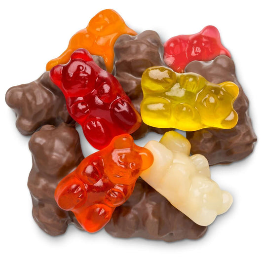 Albanese Milk Chocolate Covered Assorted Gummi Bears 10lb