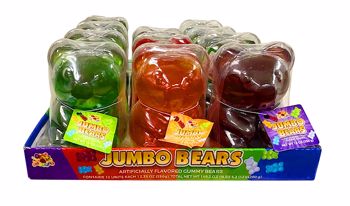 Alberts Giant Gummy Bear Assorted 12oz 12ct